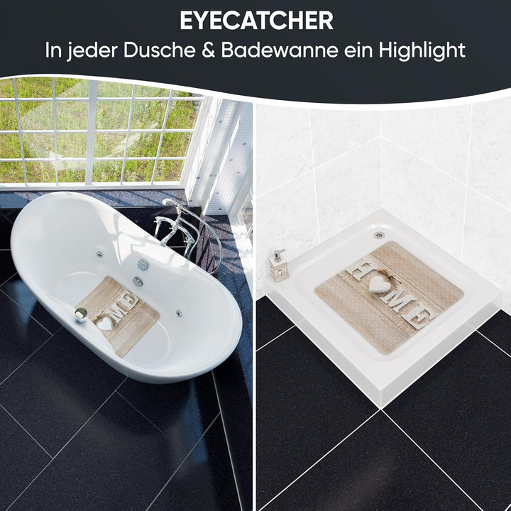 Sanilo Badematte 53 x 53 cm, rutschfeste Duschmatte für Dusche und Badewanne, Antirutschmatte maschi