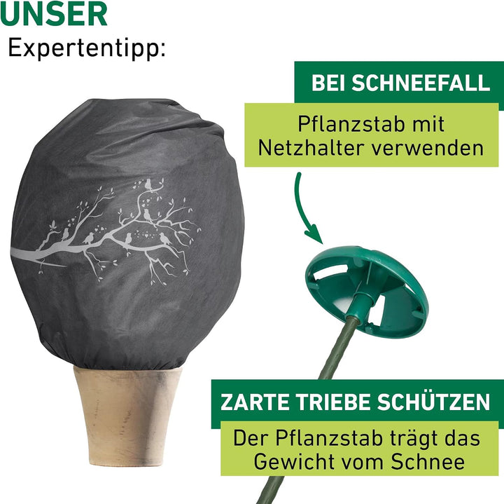 Windhager Winter-Deko-Vlieshaube Protect XL, Kälteschutz, Frostschutz, Gartenvlies, Abdeckvlies, Vog