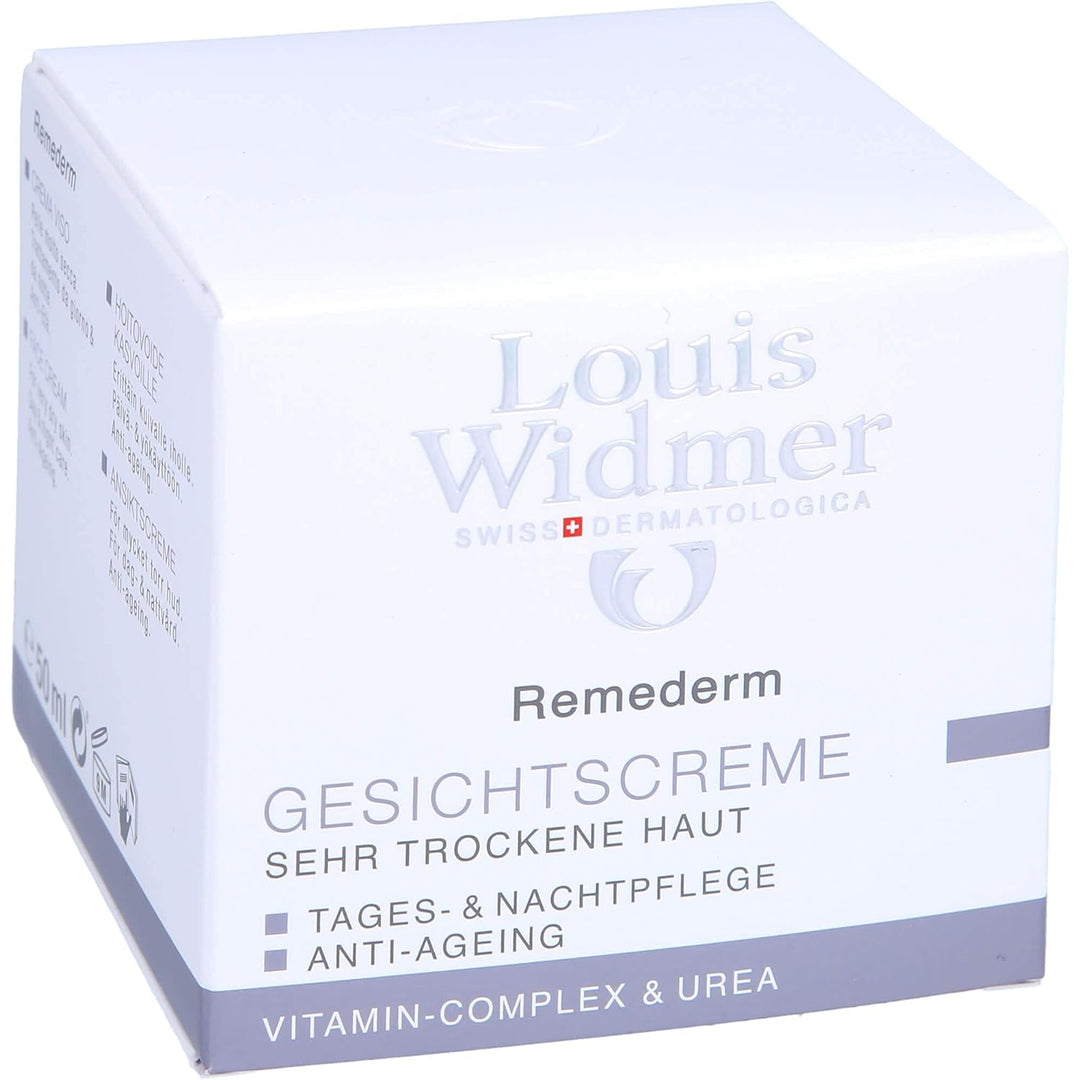 Louis Widmer Remederm Gesichtscreme Tages-Und Nachtpflege Leicht Parfuemiert, 50Ml , 50 Ml (1Er Pack