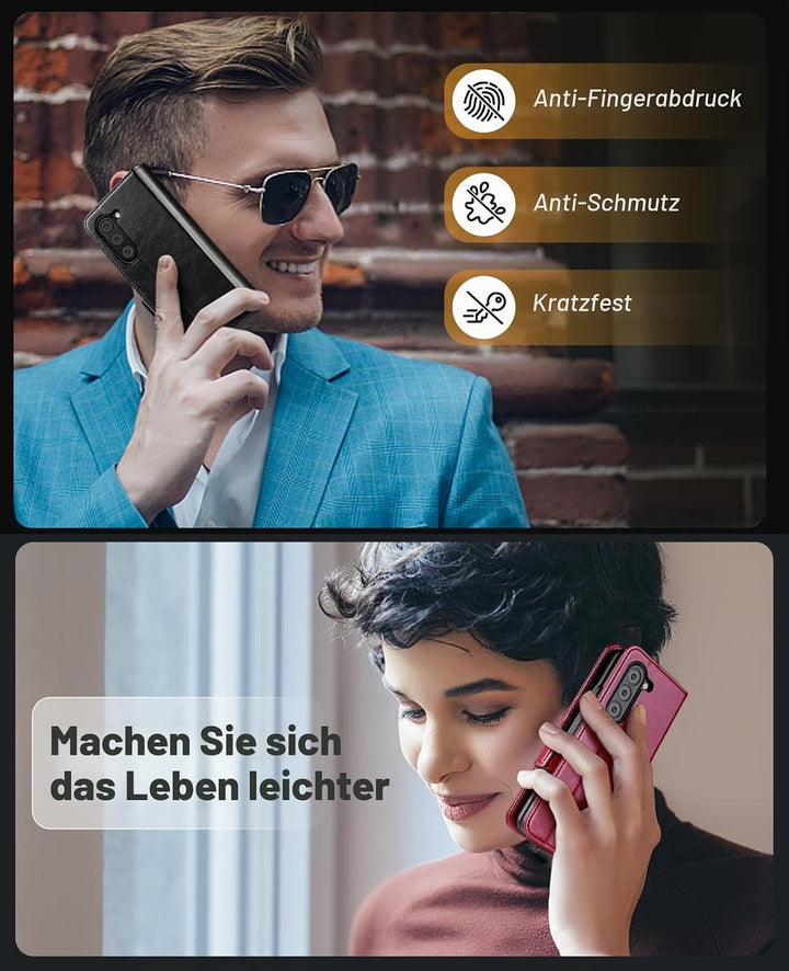 OCASE Aktualisierte Version Hülle Samsung Galaxy Z Fold 5 5G Handyhülle [mit S Pen Halter] [Vorderse