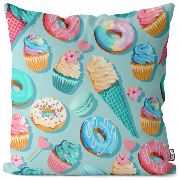 VOID Cupcake EIS Party Kissenbezug Kissenhülle Sofakissen Kissen Deko Outdoor-Kissen Dekokissen, Kis