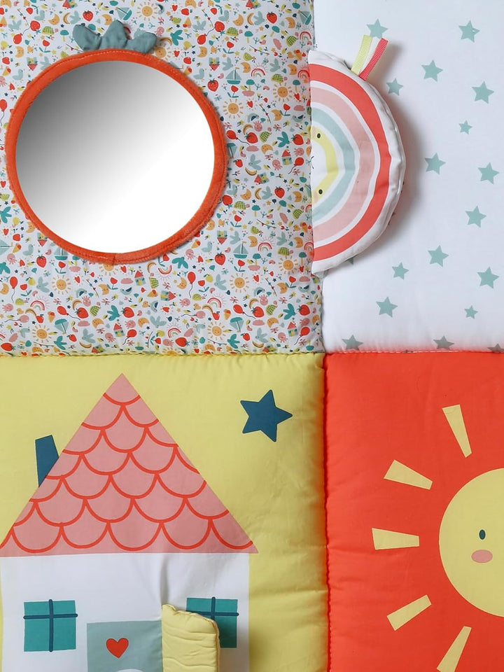 VERTBAUDET Baby Activity-Decke rot/mehrfarbig das süsse leben, rot/mehrfarbig das süsse leben