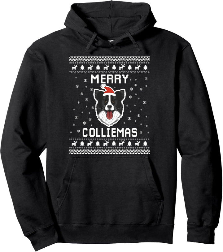Border Collie Hässlicher Weihnachtspullover Border Collie Pullover Hoodie