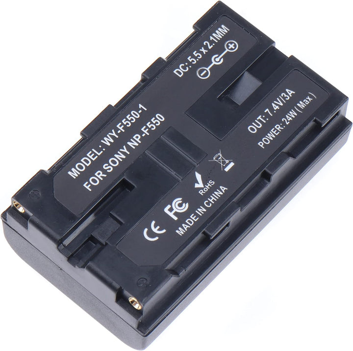 FOTGA Netzteil NP-F-Dummy-Akku DC-Koppler Ersatz von NP-F960/750/770/970 mit DC-Eingang und DC-Ausga
