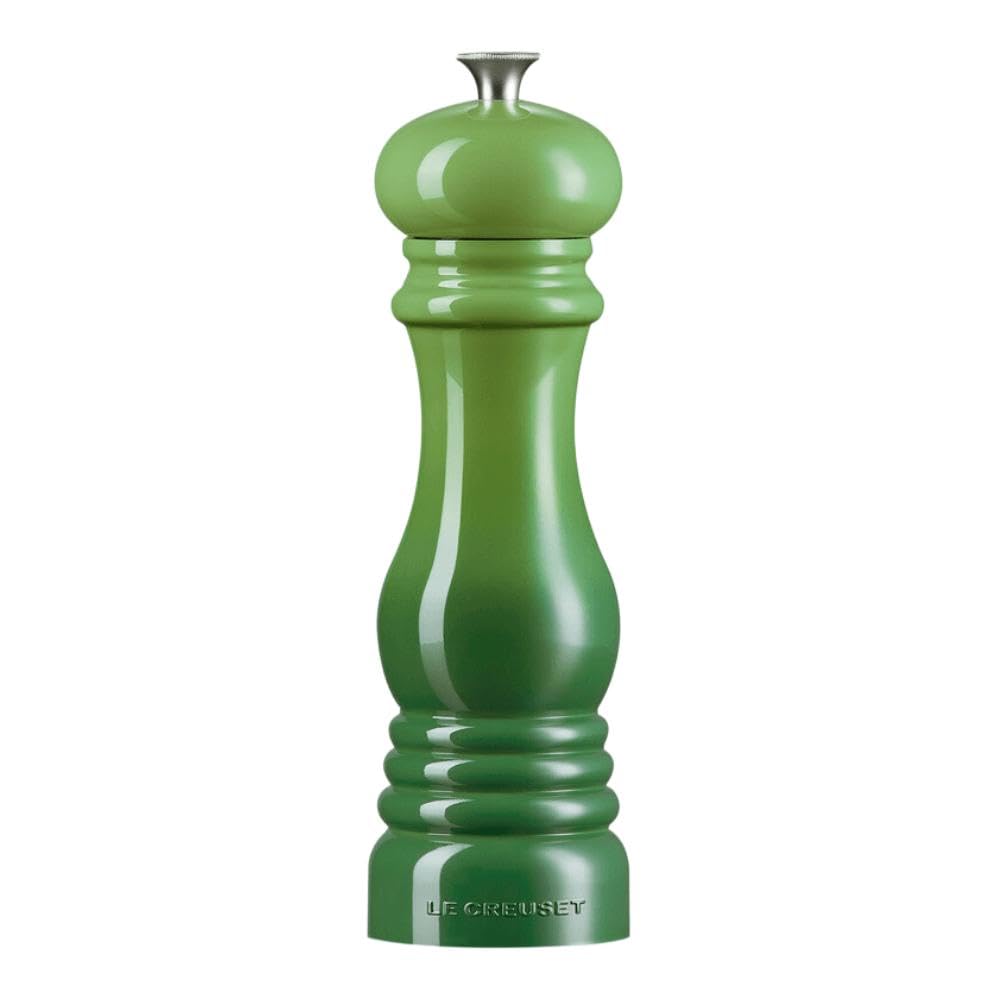 Le Creuset Pfeffermühle, ABS-Kunststoff, 6,2 x 6,2 x 20,8 cm, Keramik-Mahlwerk, Bamboo, 440012140800