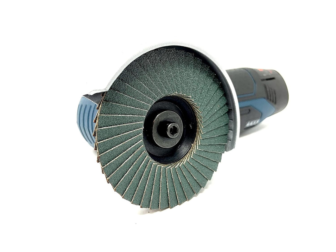 5er Set Fächerscheiben K:40/60/80/120/180 76x10mm passend für mini Akku Winkelschleifer wie Bosch GW