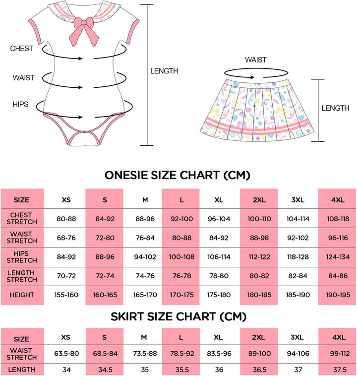 LittleForBig Baumwolle Strampler Onesie Pyjamas Bodysuit - Cosplay Magisches Mädchen Farbe Strampela