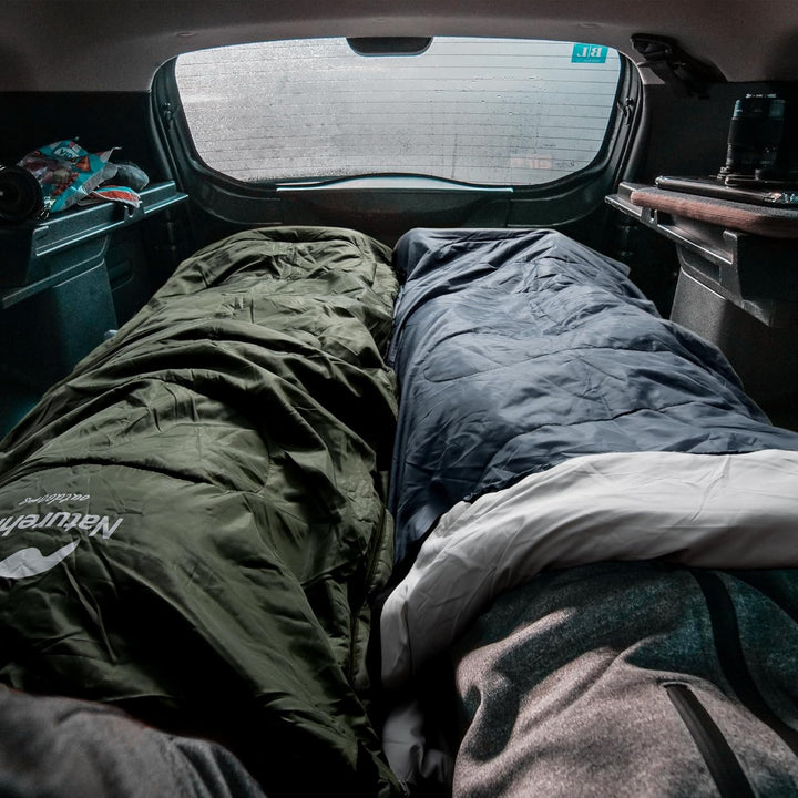 Naturehike Camping Schlafsack in Deckenform mit Kapuze | Geeignet für Alle vier Jahreszeiten, Leicht