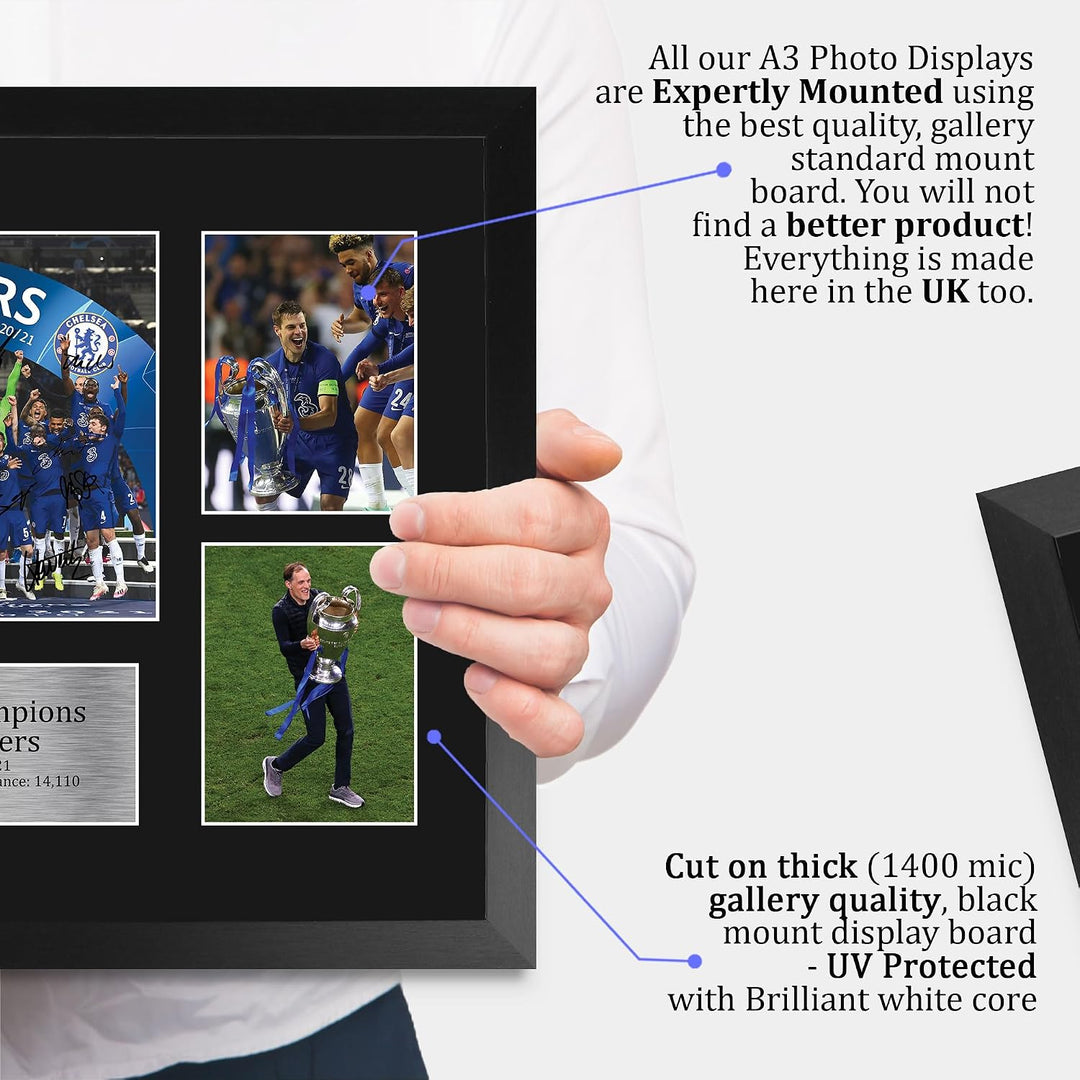 HWC Trading FR A3 Winners 2021 Gedruckte Erinnerungsstücke Signiert Autogramm Foto Display Für Fussb