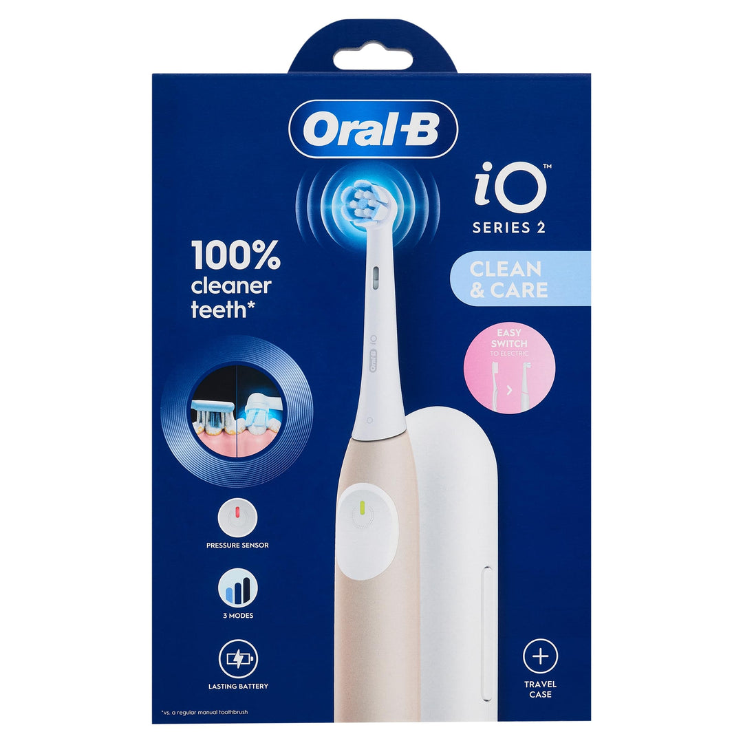 Oral-B iO 2 Elektrische Zahnbürste Rosa 1 Bürstenkopf Rosé, Rosé