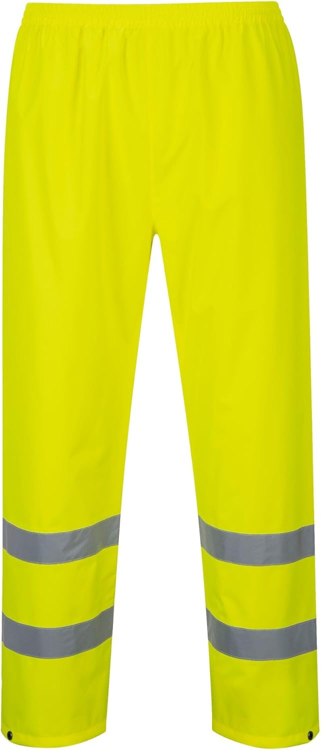 Portwest Regen Warnschutzhose, Grösse: L, Farbe: Gelb, H441YERL Gelb L, Gelb L