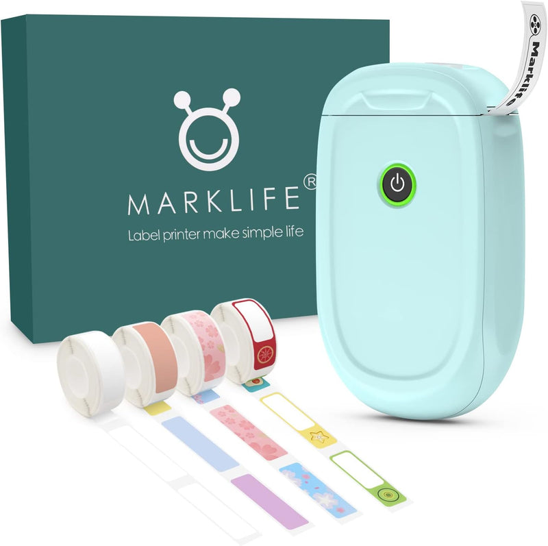 MARKLIFE P11 Etikettendrucker Handgerät,Tragbarer Thermo-Aufkleberdrucker mit Band,Mini Selbstkleben