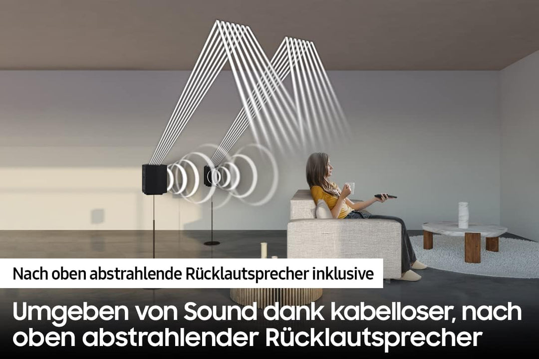 Samsung HW-Q935B 9.1.4-Kanal Q-Soundbar (Deutsches Modell), Rücklautsprecher inklusive, kabelloses