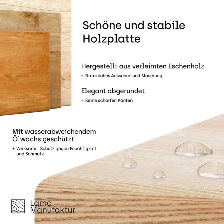 LAMO Manufaktur Pflanzenständer Set - 3 Stücke 30/50/70 cm | Blumenständer Metall Schwarz | Blumenho