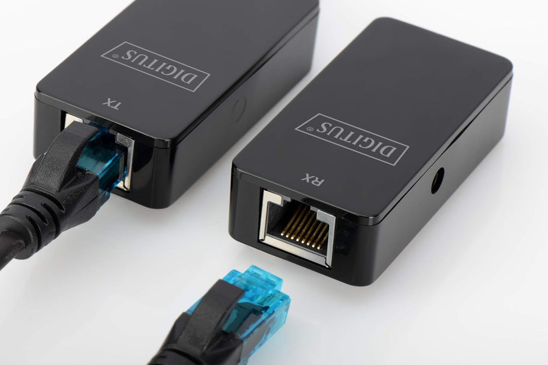 DIGITUS USB-Extender - Reichweite 50 m - USB 2.0 - UTP, STP & S-FTP Netzwerk-Kabel ab Cat-5 - Plug &