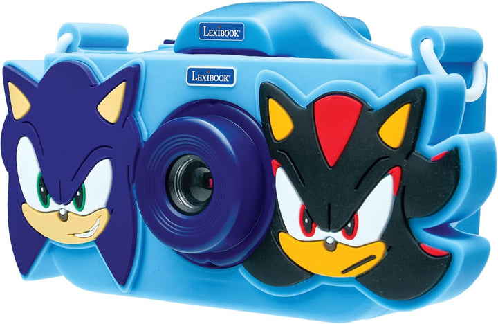 Lexibook, Sonic The Hedgehog, 4-in-1 Kinderkamera mit Schutz, Foto-, Video-, MP3- und Spiel-Funktion