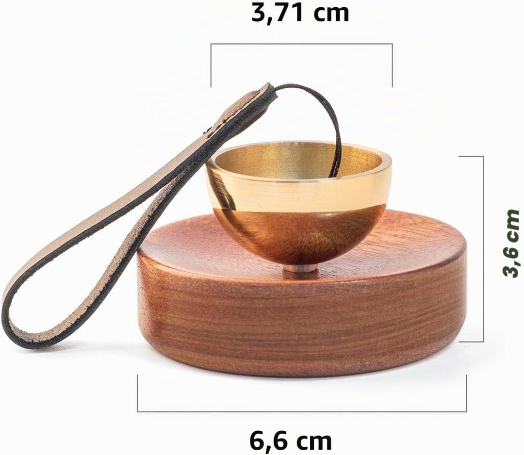 klangschale klein I Herzerwärmender Engelsklang I Portable-Klangschale I Super Mini Klangschale für
