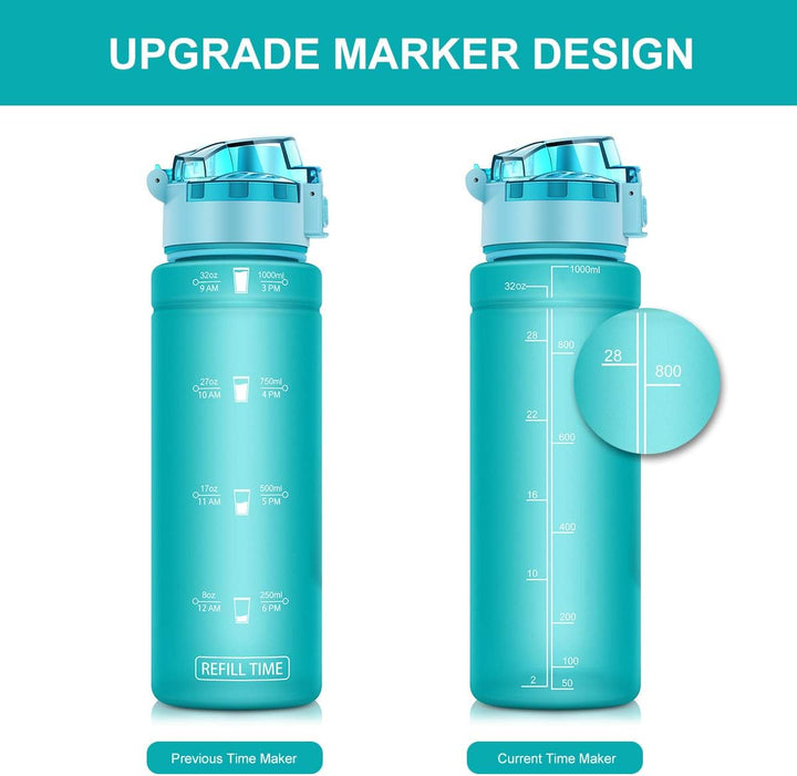 Zounich Trinkflasche Kinder Auslaufsichere 1L/700ml/500ml-BPA frei trinkflaschen Sport Tritan Kunsts