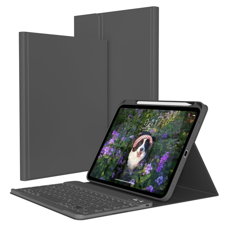 Hülle mit Tastatur für iPad A16 11/10 Generation (2025/2022, 11/10.9 Zoll) - QWERTZ Deutsches Layout