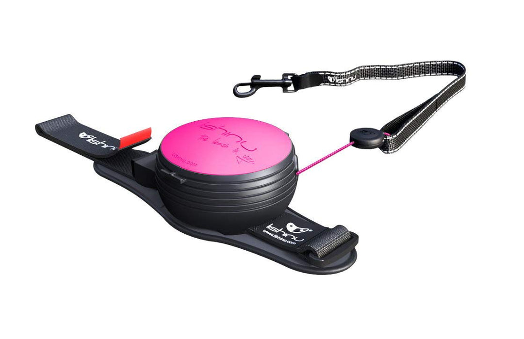 Lishinu3 Hundeleine mit Full-Stop M (8-12kg) neon pink