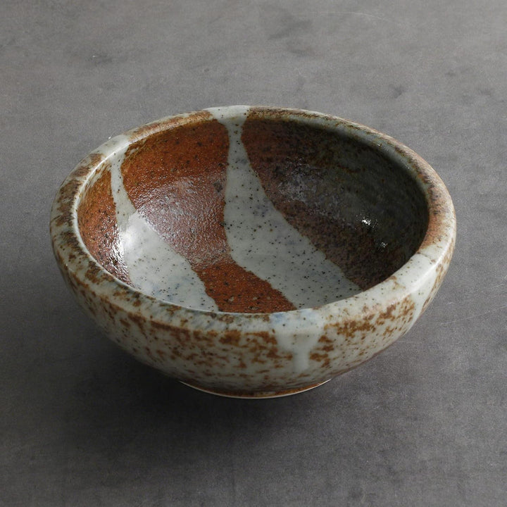 Wazakura Minoyaki Serie Kleine Runde Glasierte Ikebana Blumenvase, Made in Japan, Handbemalte Kerami