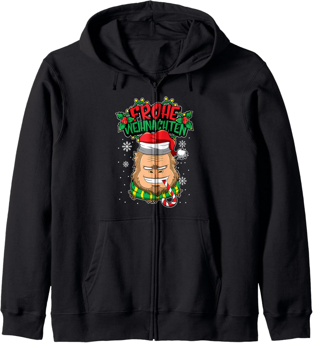 Frohe Weihnachten - Weihnachtstiere - Sasquatch Kapuzenjacke