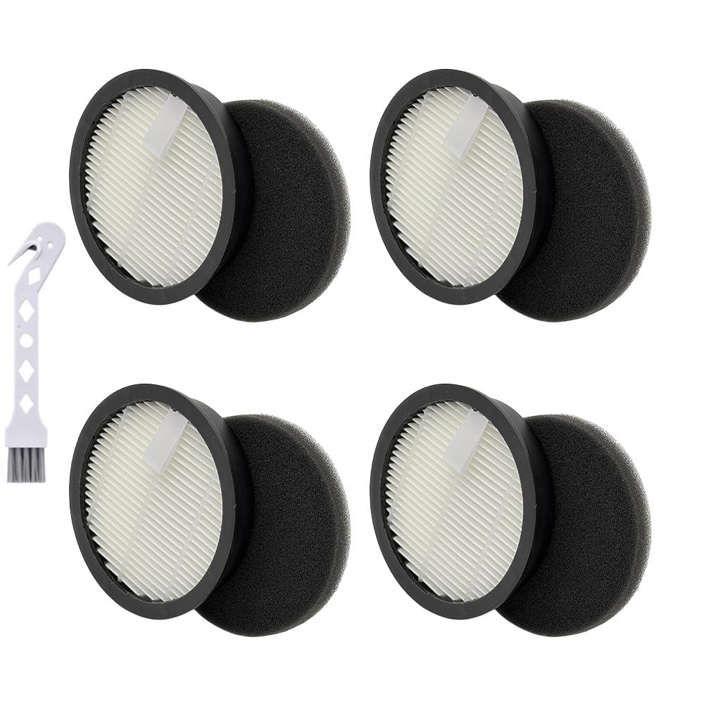 4x HEPA Filter und 4x Filterwatte Ersatzteil Set für Laresar Elite 3 Ersatzzubehör, Staubsaugerfilte