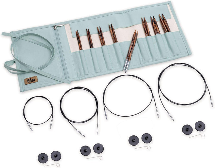 Prym 223802 Rundstricknadel Set Natural petrol 3,5-8