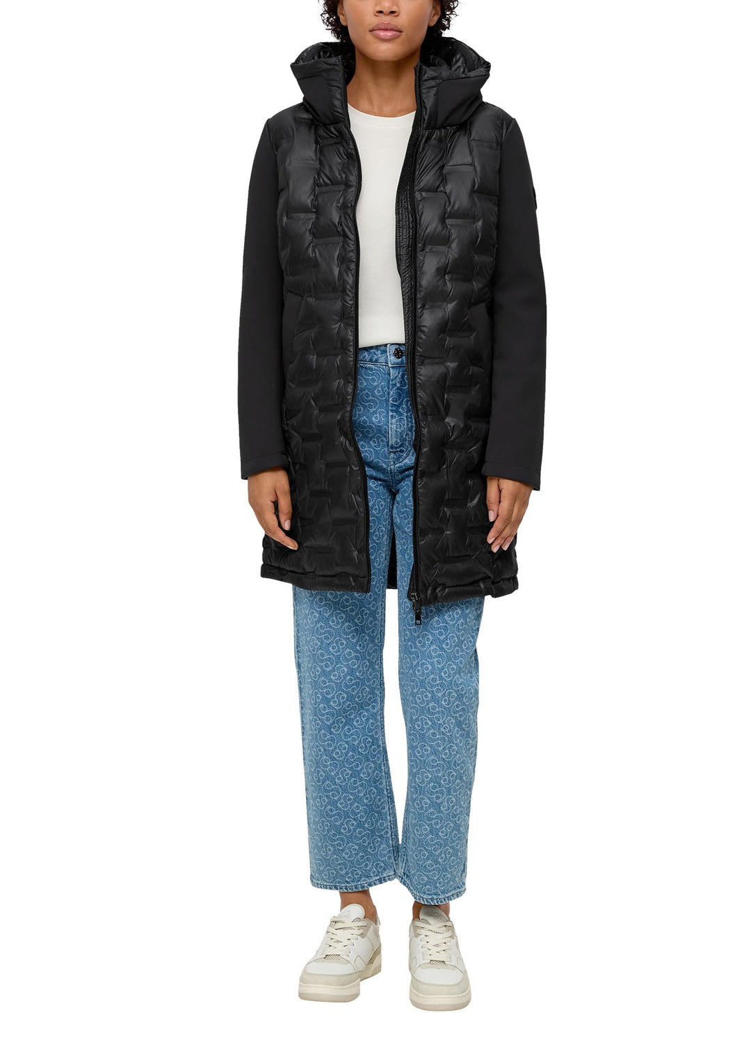 s.Oliver Damen Mantel Langarm 34 Schwarz, 34 Schwarz