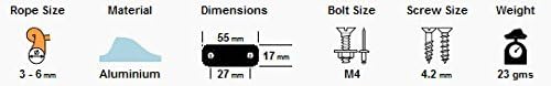 CLAMCLEAT Angeln Accessoires Clamcleat Racing Junior Mk2 3-6mm Hart Eloxiert, 49487