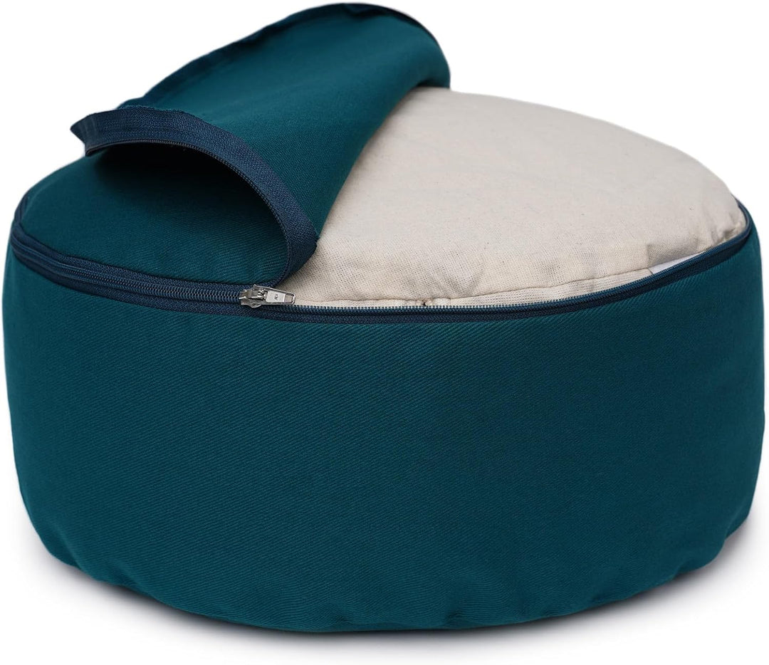 Yogabox Meditationskissen/Yogakissen Rondo Classic Made in Germany petrol, petrol