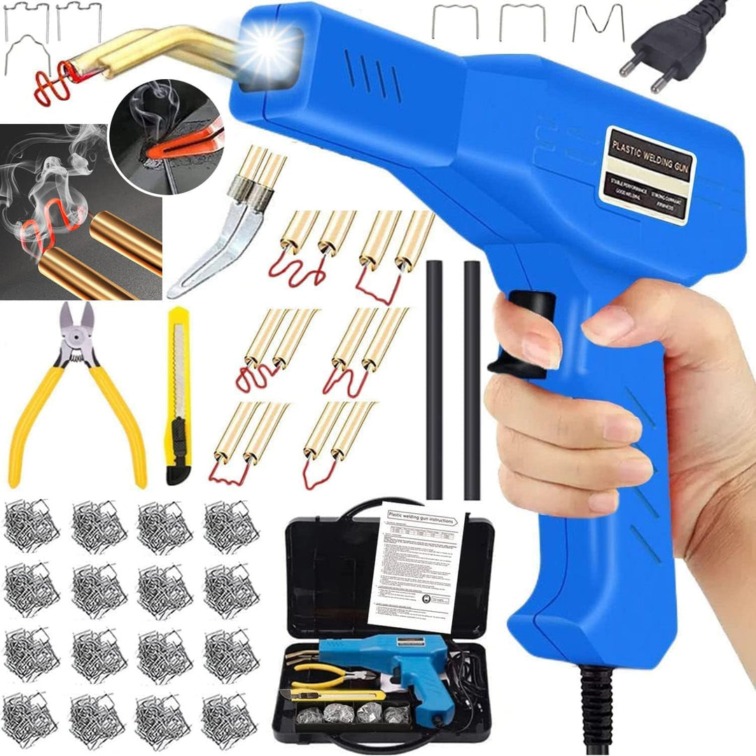 150W Kunststoff Schweissgerät 2-in-1 Auto Kunststoff Reparatur Set mit 800PCS 6 Typen Schweissnagel&amp;