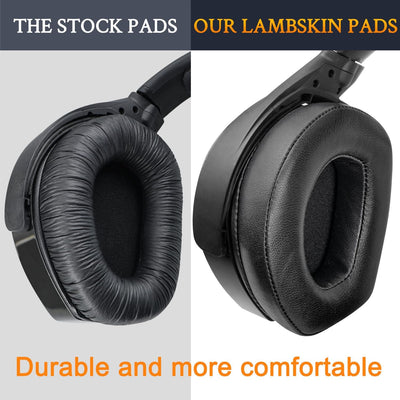 SOULWIT Lammfell Ersatzpolster Ersatz Ohrpolster für Sennheiser RS165/TR165/RS175/TR175/RS185/TR185/