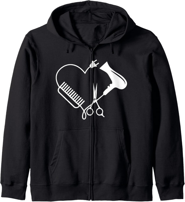 Friseurin Friseur Salon Barber Hairstylist Frisör Geschenk Kapuzenjacke
