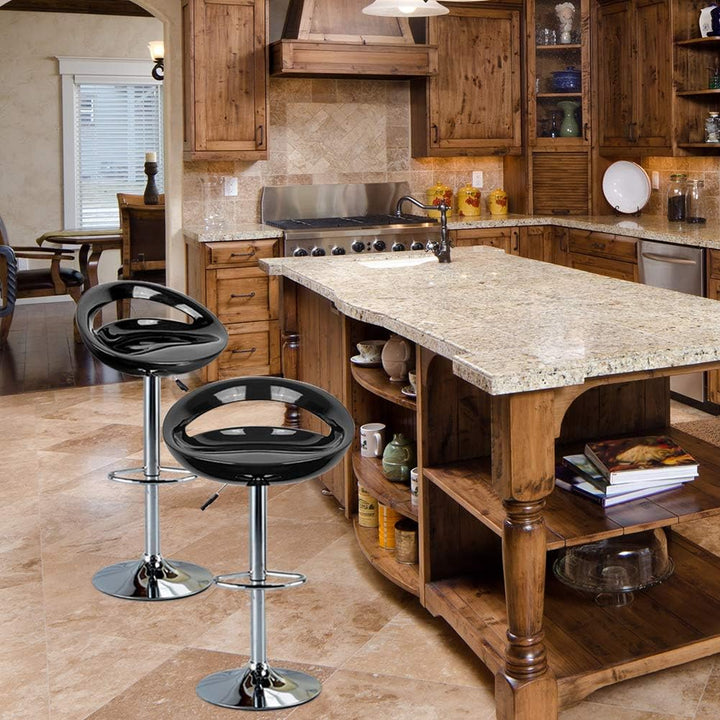 XDAILUYYDS Barhocker 2er Set aus ABS-Kunststoff, Minimalistische Leisure, Drehstuhl, Höhenverstellba