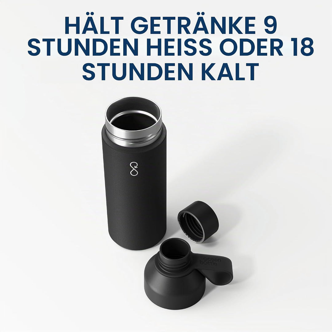 Ocean Bottle wiederverwendbare Edelstahl Wasserflasche - 100% spülmaschinenfest, doppelwandige Therm