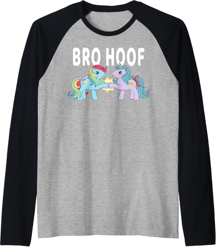 My Little Pony Bro Hoof Vintage Rainbow Ponies Raglan
