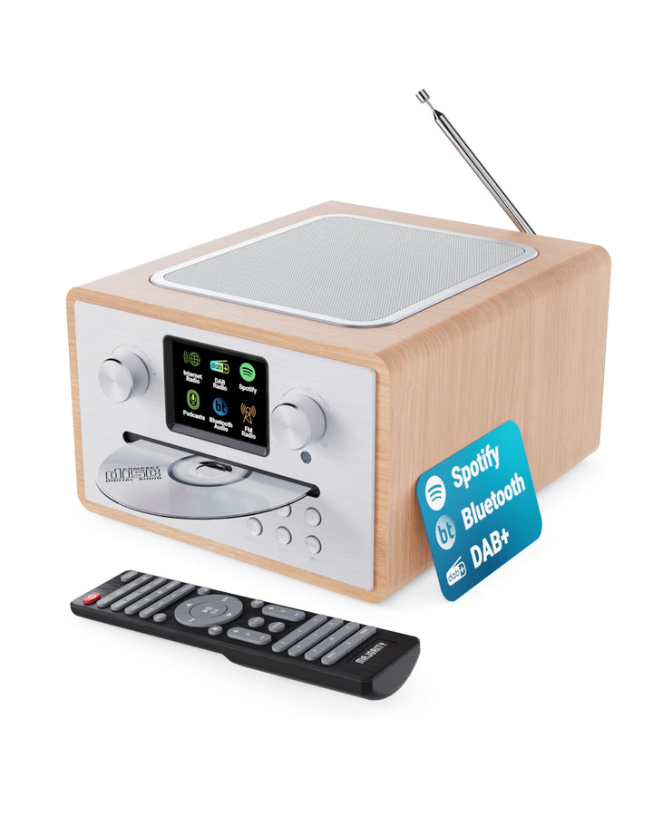 Majority Homerton 2 Internet, DAB, UKW-Radio & CD Player | 40 Radiovoreinstellungen | Universelles P