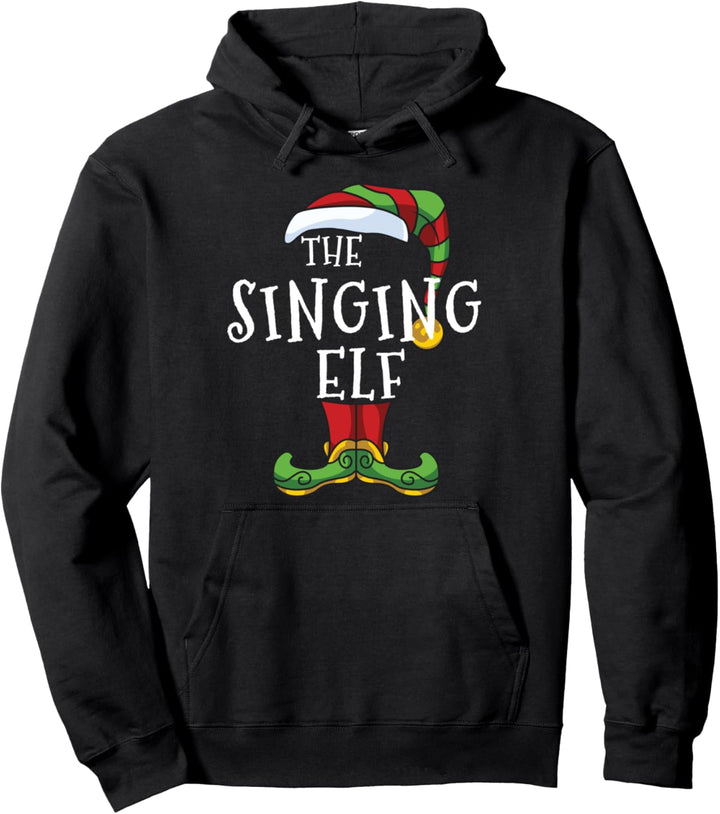 Singing Elf Family Matching Christmas Group Singer Pullover Hoodie