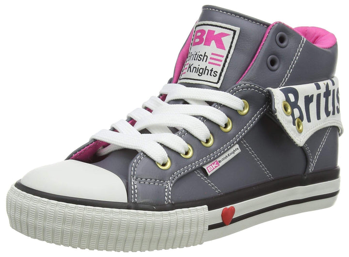 British Knights Mädchen Roco Sneaker 39 EU Dk Grey Fuchsia, 39 EU Dk Grey Fuchsia