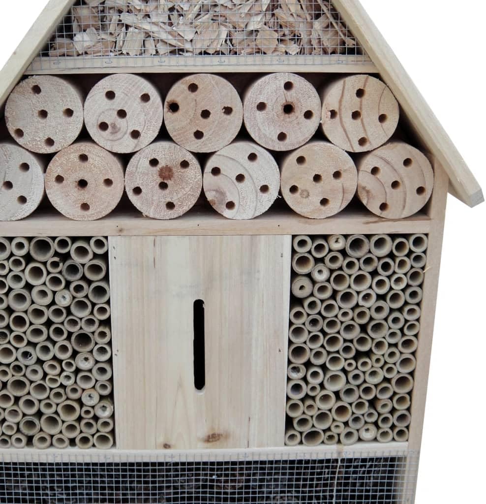 vidaXL XXL Insektenhotel Holz Bienen Insektenhaus Nistkasten Brutkasten 99 cm