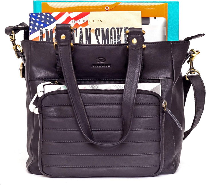 ALMADIH Premium Leder Damentasche Schultertasche KYLA - Ledertasche Handtasche Umhängetasche Henkelt