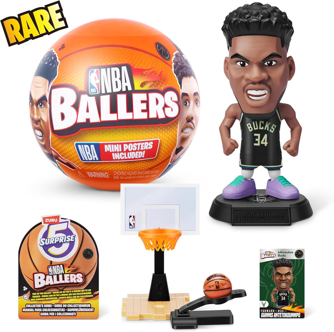 5 Surprise NBA Ballers von ZURU Basketball Sammelfigur (2 Kapsel)