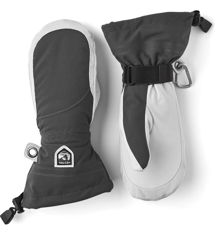 Hestra Heli Skihandschuhe für Damen – klassischer Leder-Schneefäustling zum Skifahren, Snowboarden u