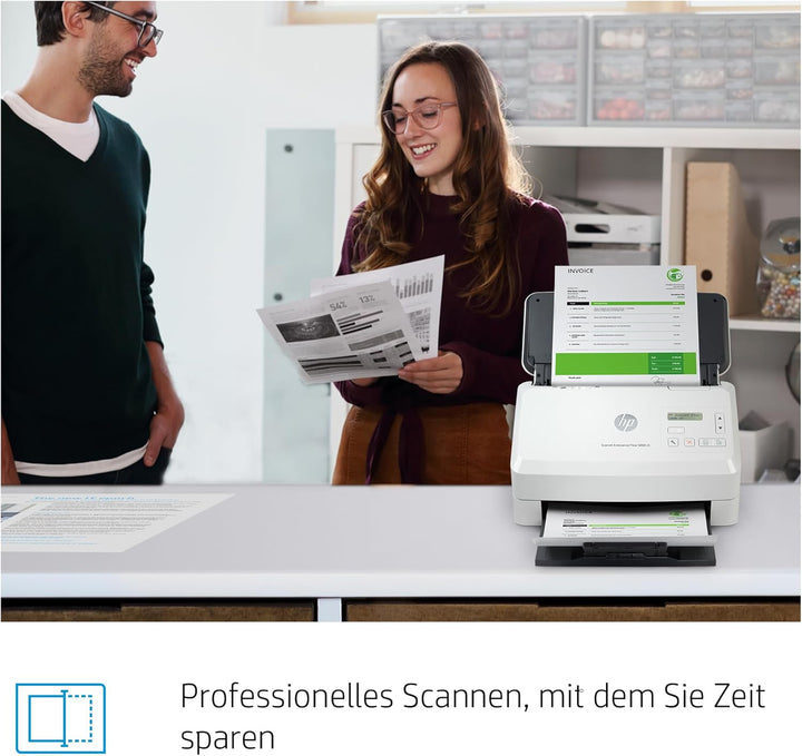 HP ScanJet Enterprise Flow 5000 s5, Scanner, Einzelblattzufuhr, 80-Blatt ADF, USB, bis zu 7.500 Seit