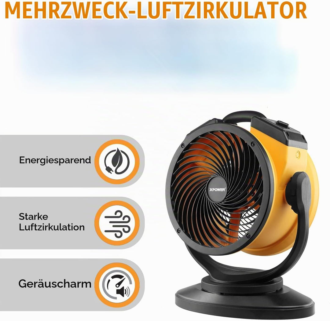 XPower Hochleistungs-Industrie-Hochgeschwindigkeits-Luftbeweger für den ganzen Raum, Luftzirkulator,