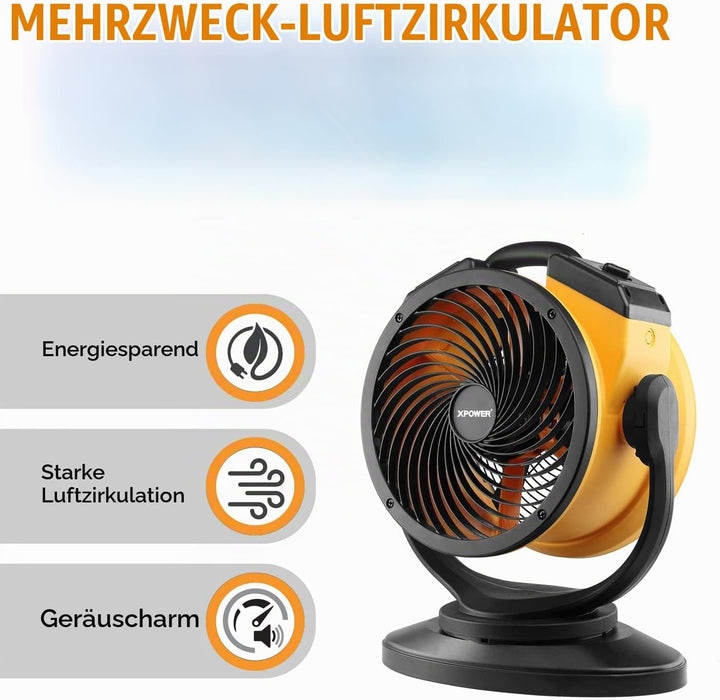 XPower Hochleistungs-Industrie-Hochgeschwindigkeits-Luftbeweger für den ganzen Raum, Luftzirkulator,
