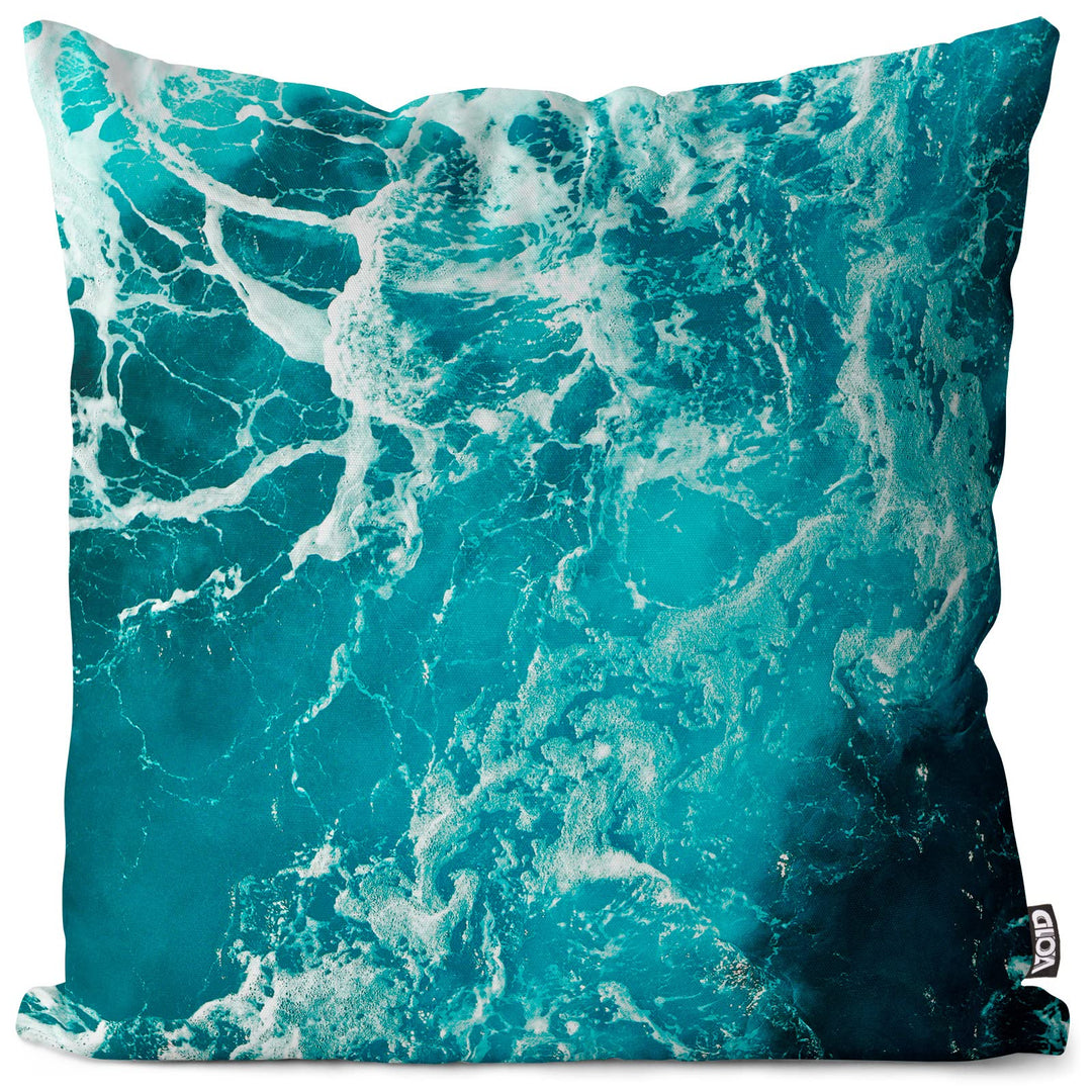 VOID Meer Wellen Türkis Kissenbezug Kissenhülle Sofakissen Kissen Deko Outdoor-Kissen Dekokissen, Ki