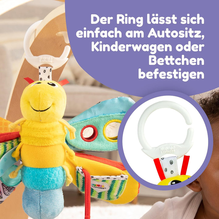 Lamaze Baby Spielzeug "Freddie, das Glühwürmchen" Clip & Go, Hochwertiges Kleinkindspielzeug, Greifl