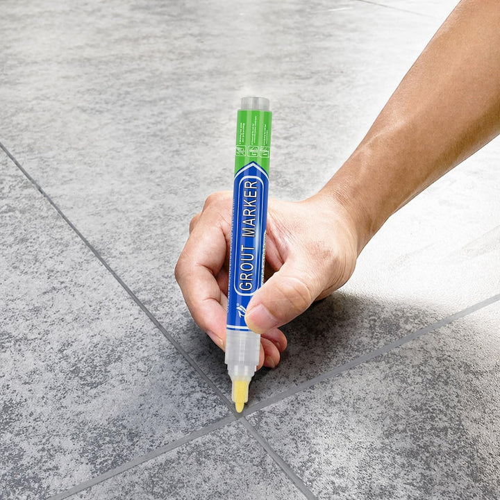 INF Fliesen Fugenstift 6er-Pack: Wasserdichter Fugenreparaturstift für Fliesenrestaurierung